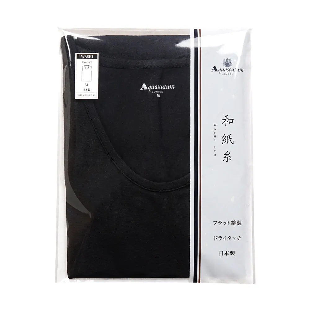 Aquascutum アクアスキュータム 和紙 U首スリーブレスシャツ - トップス RENOWNINX ONLINE SHOP