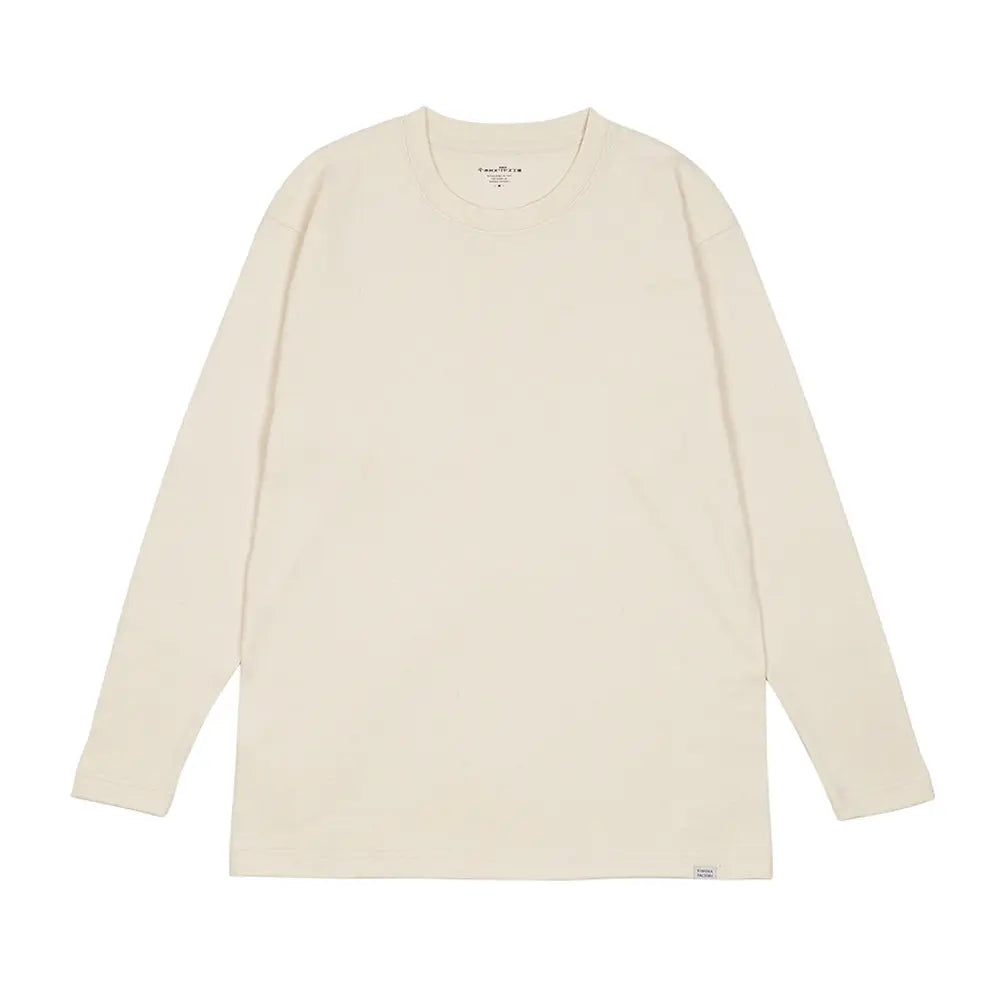 木村メリヤス工場 長袖丸首T オーガニックコットン - トップス Beige / L RENOWNINX ONLINE SHOP
