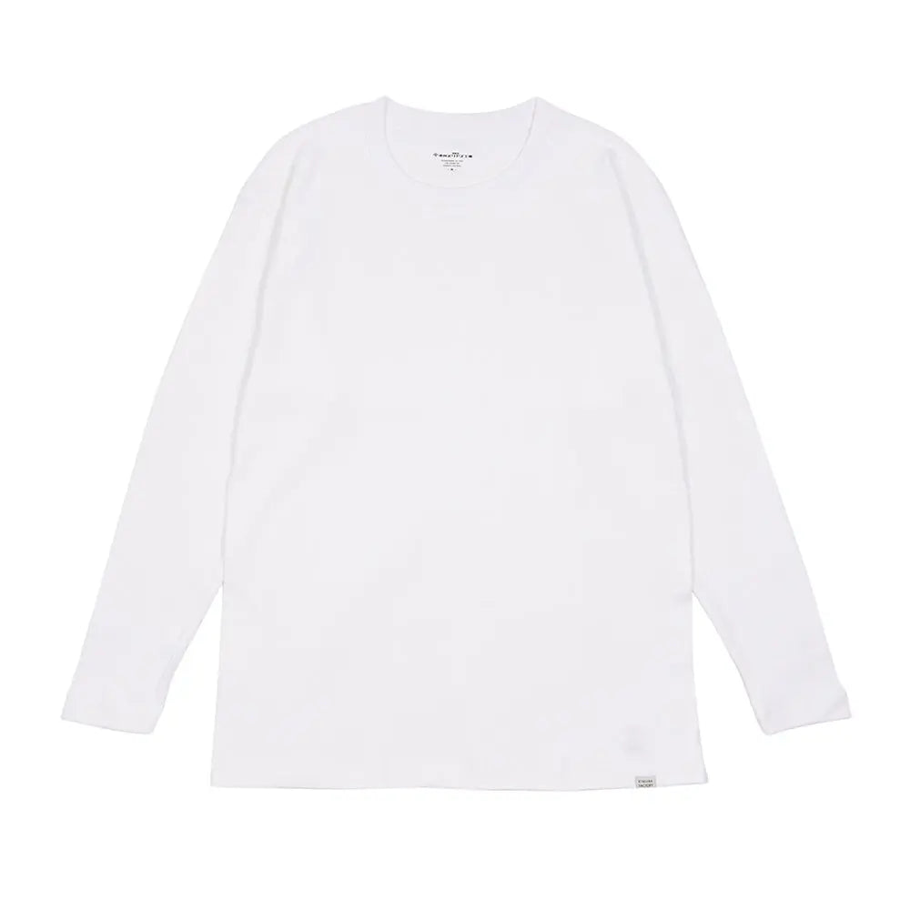 木村メリヤス工場 長袖丸首T オーガニックコットン - トップス White / L RENOWNINX ONLINE SHOP