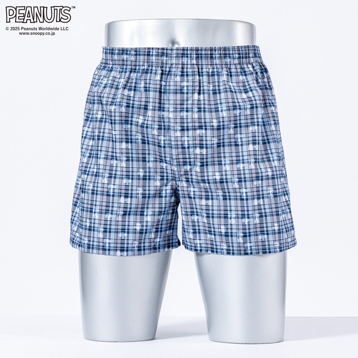 PEANUTS ピーナッツ トランクス 25F ペールシャドウチェック - パンツ Blue / L RENOWNINX ONLINE SHOP