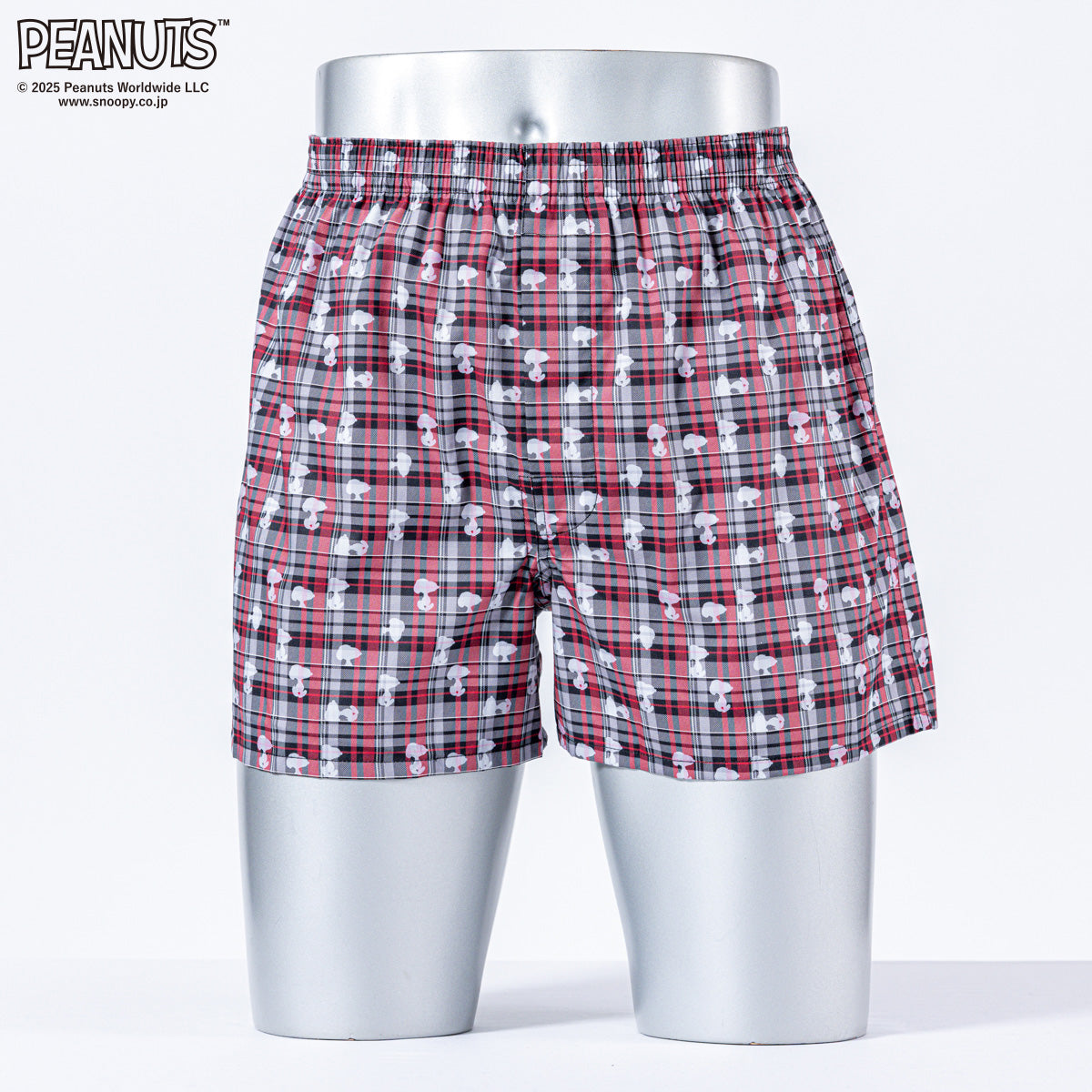 PEANUTS ピーナッツ トランクス 25F ペールシャドウチェック - パンツ Gray / L RENOWNINX ONLINE SHOP
