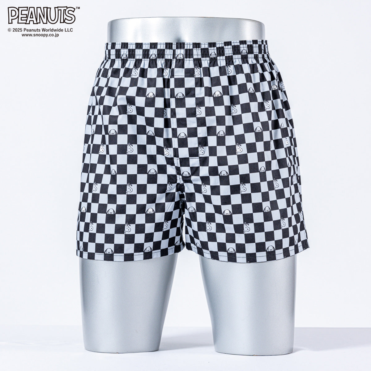 PEANUTS ピーナッツ トランクス 25F スヌーピーチェッカーズ - パンツ Light Gray / L RENOWNINX ONLINE SHOP