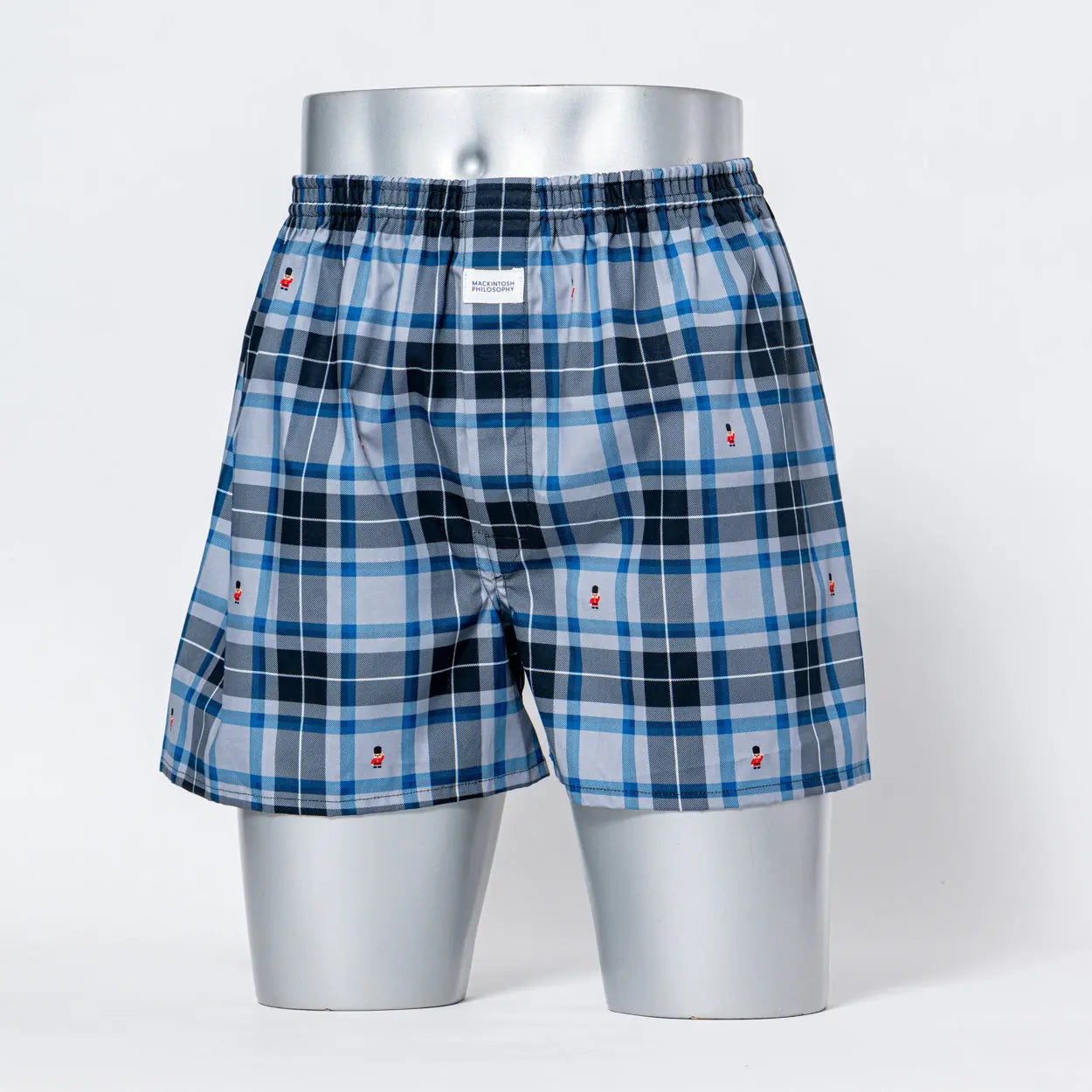 MACKINTOSH PHILOSOPHY マッキントッシュ フィロソフィー トランクス 2本ゴム 25FW チェックバッキンガムベア - パンツ Gray / LL RENOWNINX ONLINE SHOP