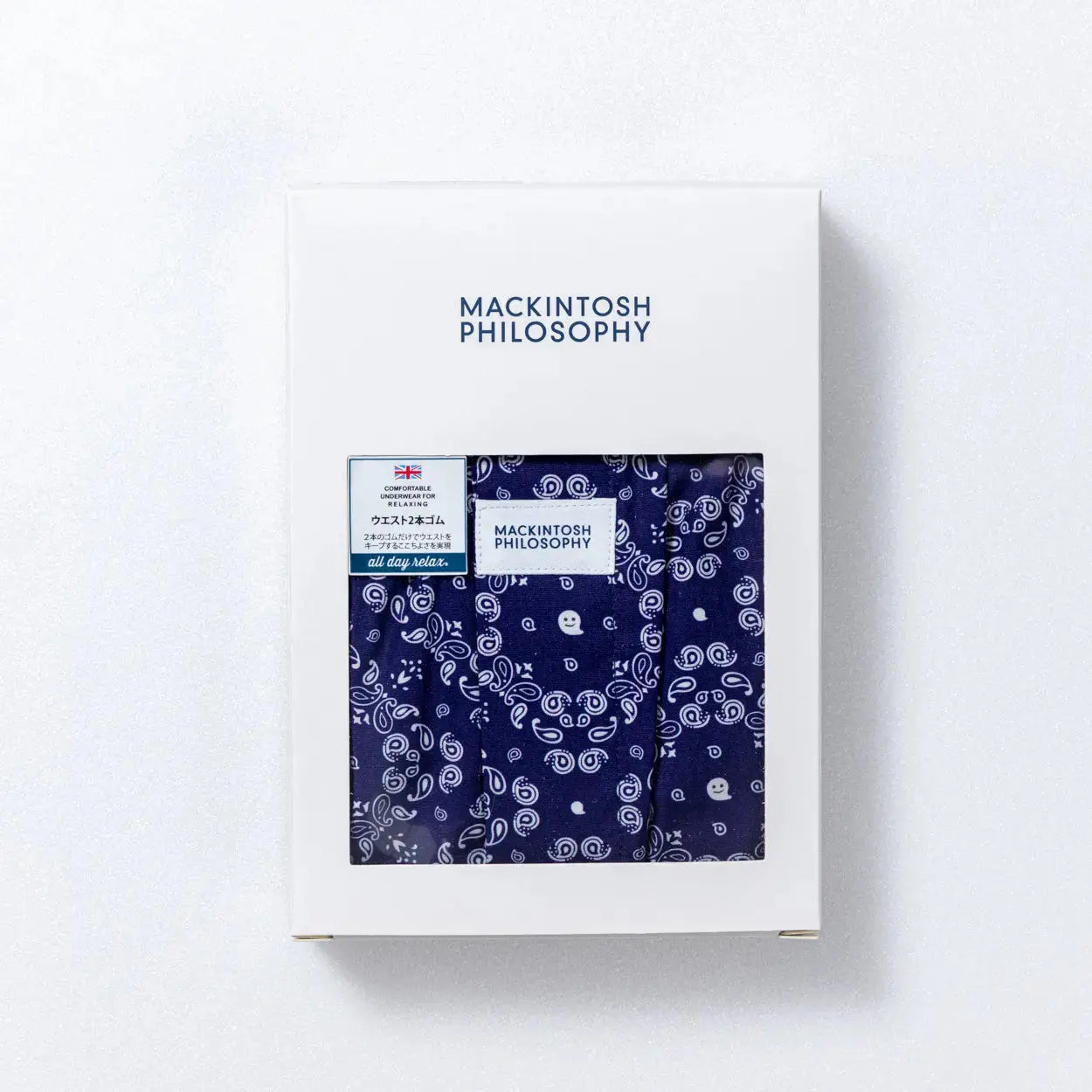 MACKINTOSH PHILOSOPHY マッキントッシュ フィロソフィー トランクス 2本ゴム 25FW ゴーストペイズリー - パンツ RENOWNINX ONLINE SHOP