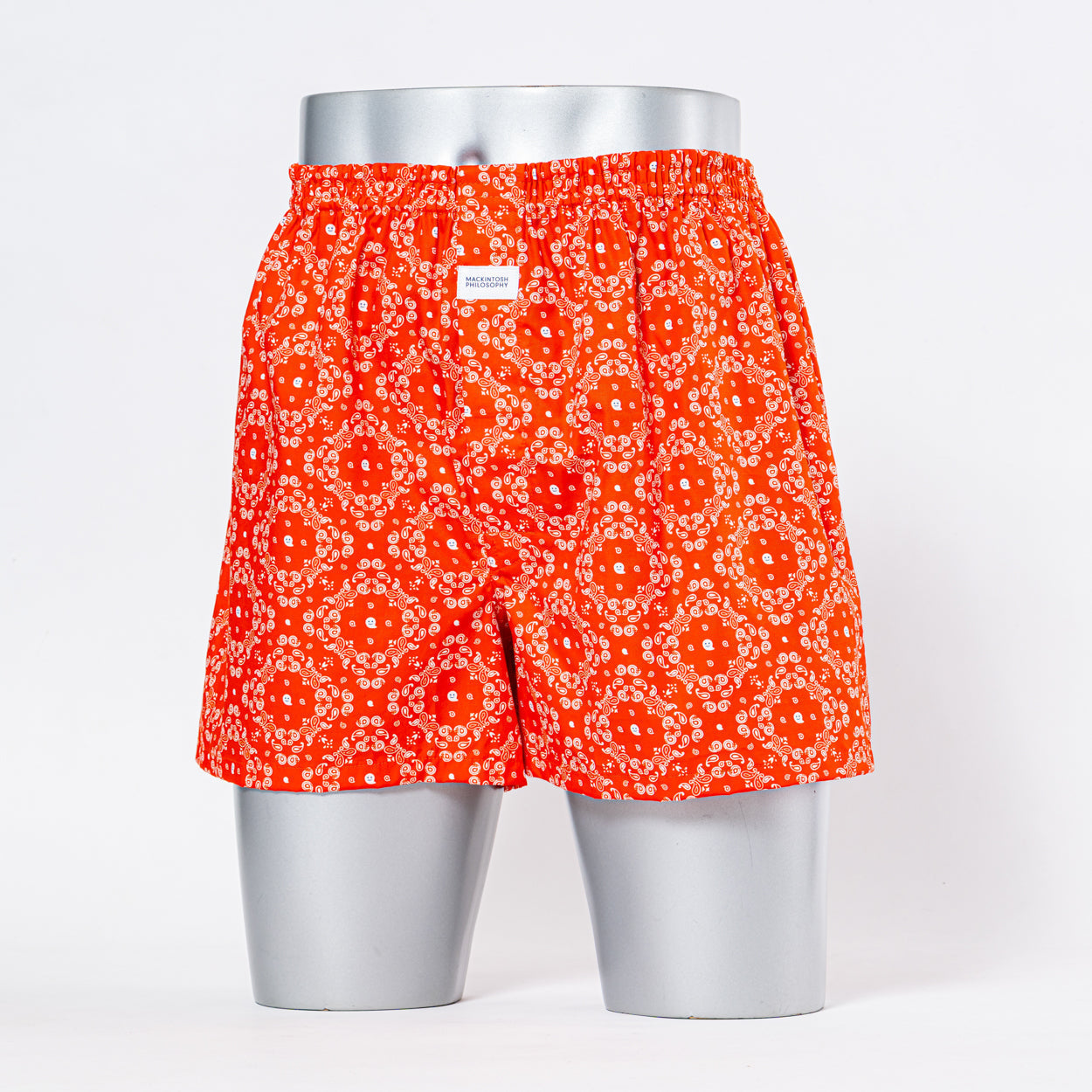 MACKINTOSH PHILOSOPHY マッキントッシュ フィロソフィー トランクス 2本ゴム 25FW ゴーストペイズリー - パンツ Orange / LL RENOWNINX ONLINE SHOP