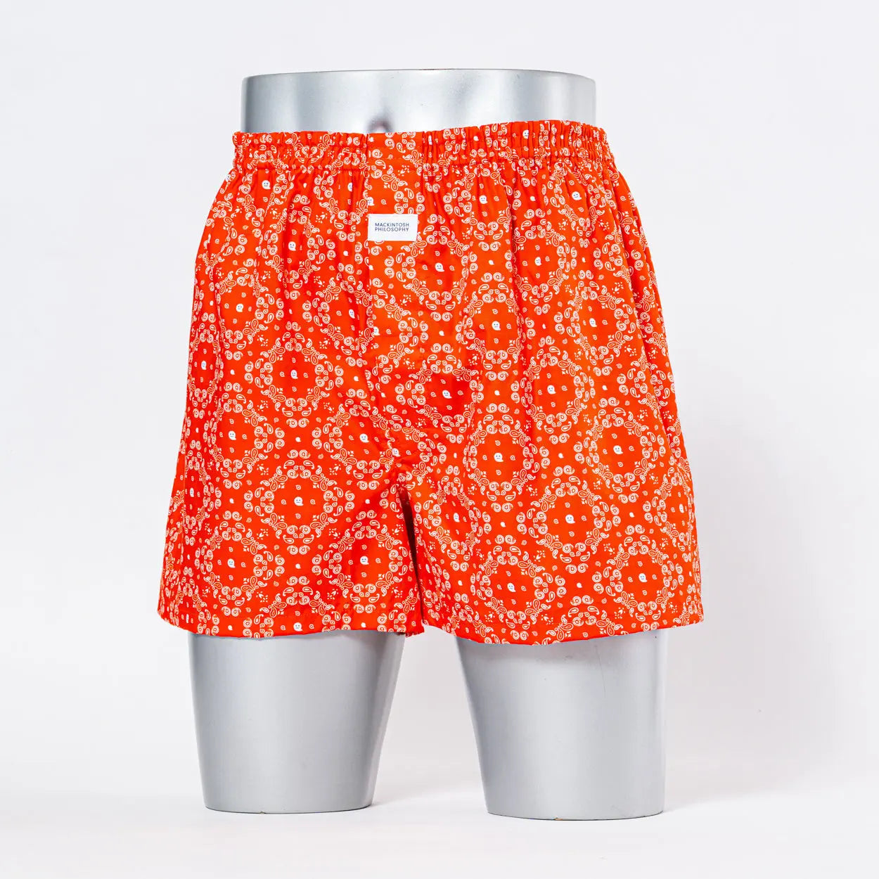 MACKINTOSH PHILOSOPHY マッキントッシュ フィロソフィー トランクス 2本ゴム 25FW ゴーストペイズリー - パンツ Orange / LL RENOWNINX ONLINE SHOP