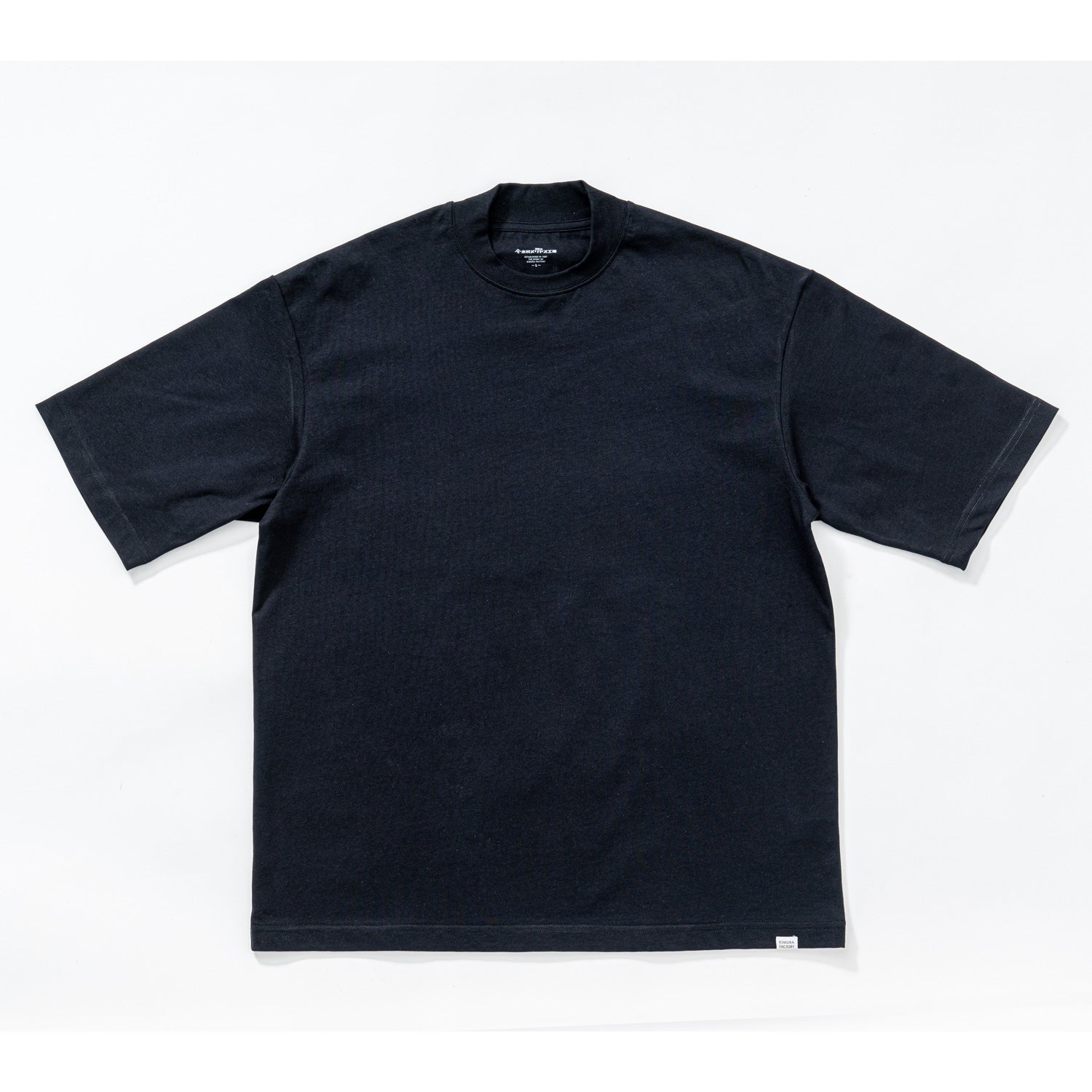 木村メリヤス工場 バックハイネックT スーピマ綿 - トップス Black / L RENOWNINX ONLINE SHOP