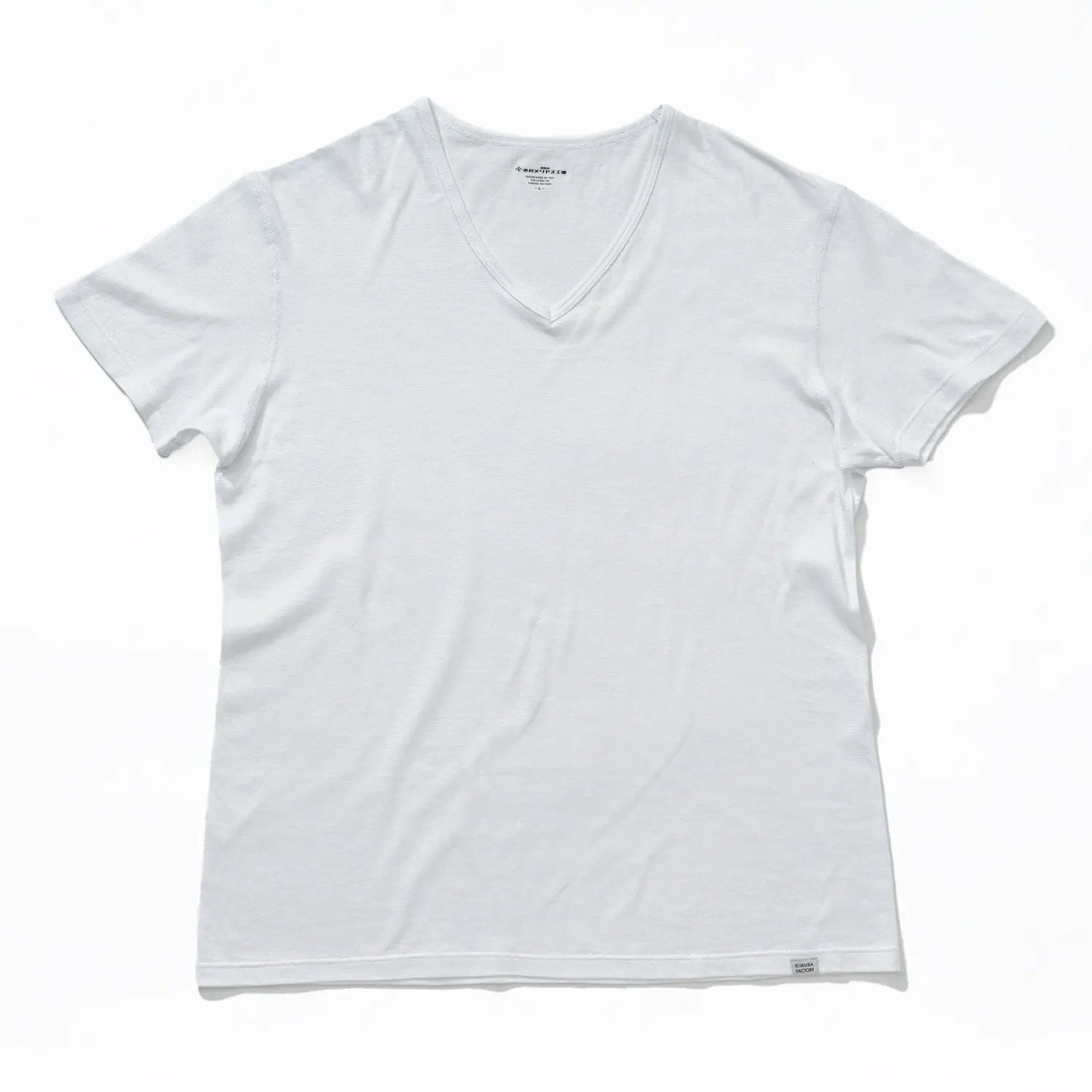 木村メリヤス工場 VネックTシャツ 和紙天竺 - トップス RENOWNINX ONLINE SHOP