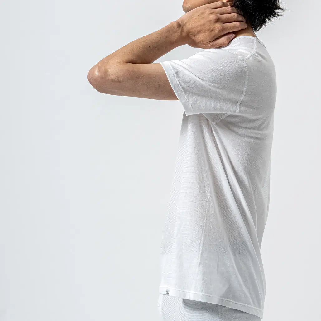 木村メリヤス工場 VネックTシャツ 和紙天竺 - トップス RENOWNINX ONLINE SHOP