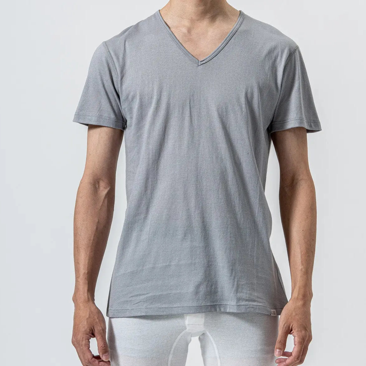 木村メリヤス工場 VネックTシャツ 和紙天竺 - トップス RENOWNINX ONLINE SHOP