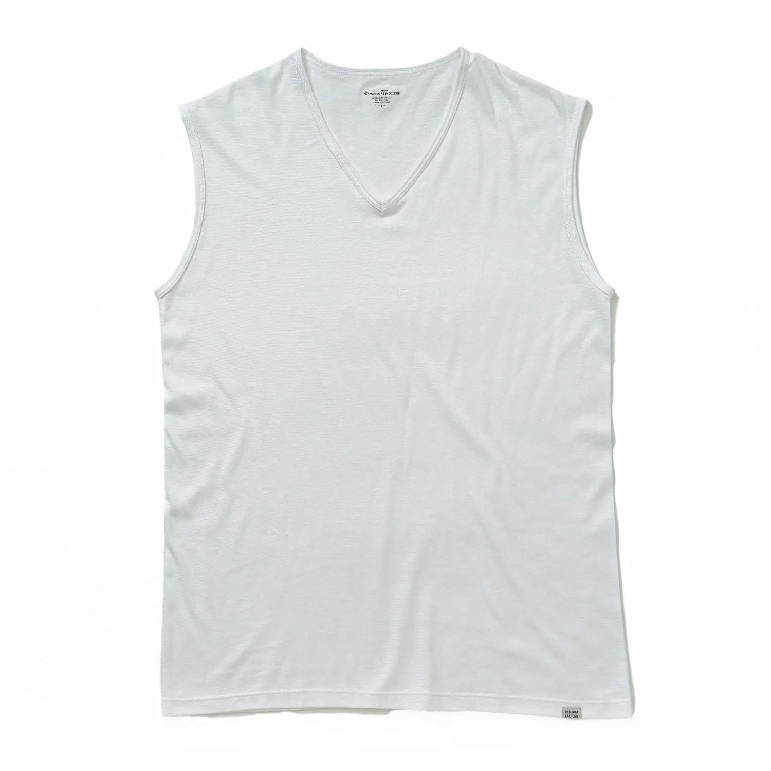 木村メリヤス工場 VネックアンダーTシャツ 和紙天竺 - トップス RENOWNINX ONLINE SHOP