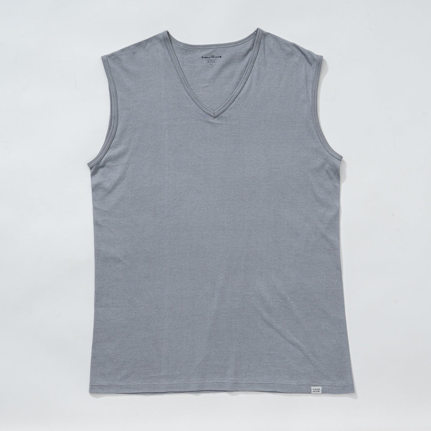 木村メリヤス工場 VネックアンダーTシャツ 和紙天竺