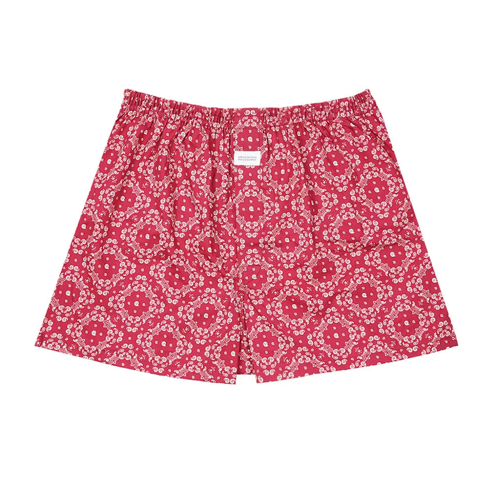 MACKINTOSH PHILOSOPHY マッキントッシュ フィロソフィー トランクス 2本ゴム 25SS ゴーストペイズリー - パンツ Red / L RENOWNINX ONLINE SHOP