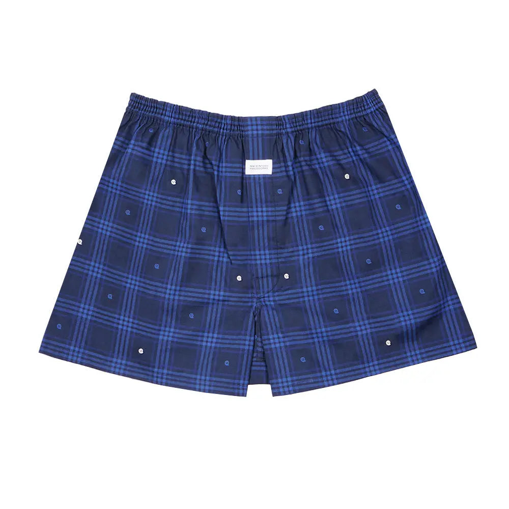 MACKINTOSH PHILOSOPHY マッキントッシュ フィロソフィー トランクス 2本ゴム 25SS チェックゴースト - パンツ Navy / L RENOWNINX ONLINE SHOP