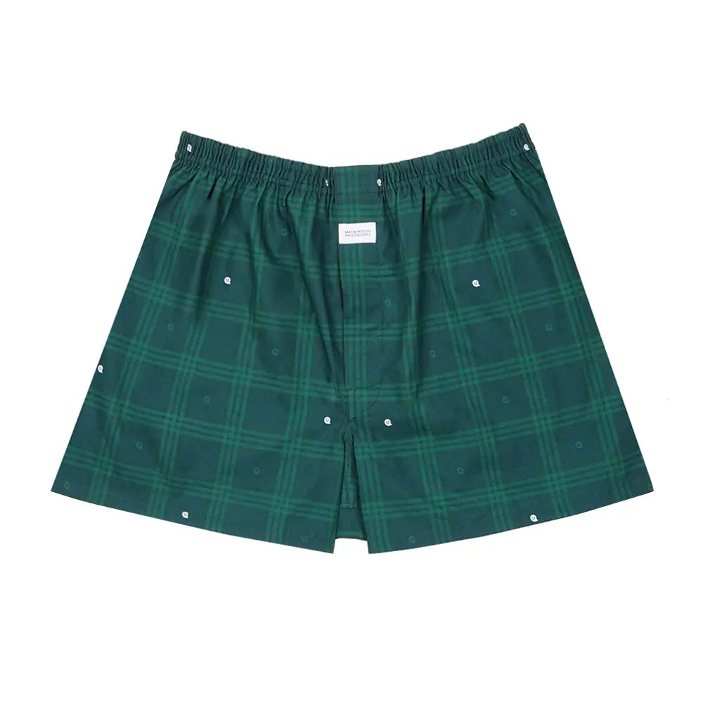 MACKINTOSH PHILOSOPHY マッキントッシュ フィロソフィー トランクス 2本ゴム 25SS チェックゴースト - パンツ Dark Green / L RENOWNINX ONLINE SHOP