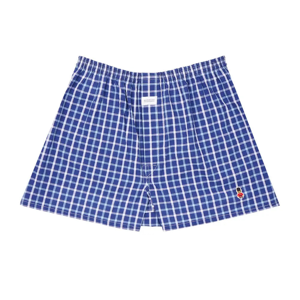 MACKINTOSH PHILOSOPHY マッキントッシュ フィロソフィー トランクス 2本ゴム 25SS サッカーチェックA - パンツ Blue / L RENOWNINX ONLINE SHOP
