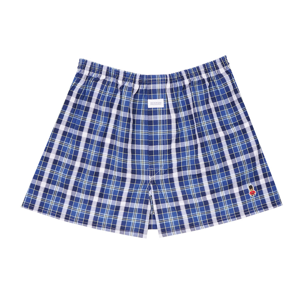 MACKINTOSH PHILOSOPHY マッキントッシュ フィロソフィー トランクス 2本ゴム 25SS サッカーチェックA - パンツ Navy / L RENOWNINX ONLINE SHOP