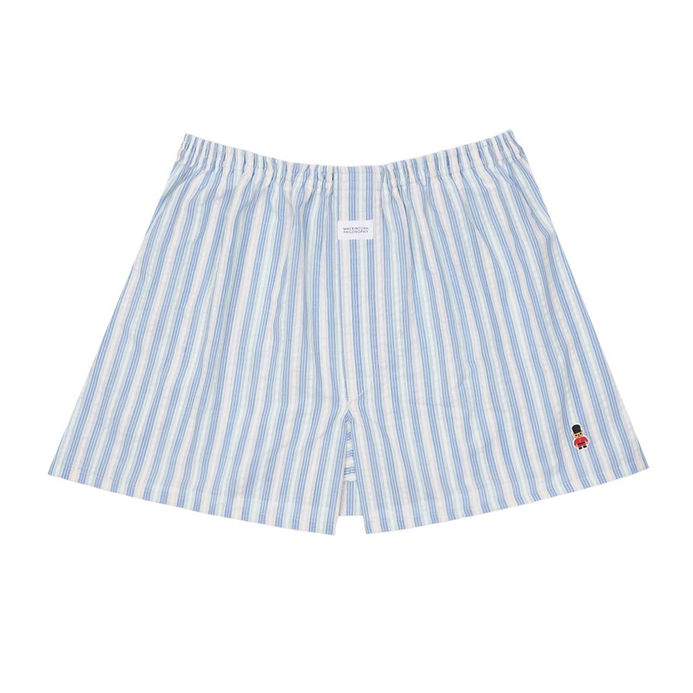 MACKINTOSH PHILOSOPHY マッキントッシュ フィロソフィー トランクス 2本ゴム 25SS サッカーストライプ - パンツ Blue / L RENOWNINX ONLINE SHOP