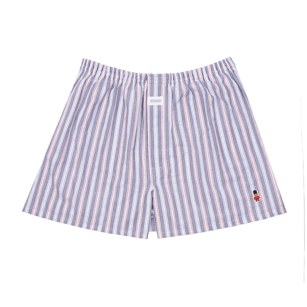 MACKINTOSH PHILOSOPHY マッキントッシュ フィロソフィー トランクス 2本ゴム 25SS サッカーストライプ - パンツ Navy / L RENOWNINX ONLINE SHOP