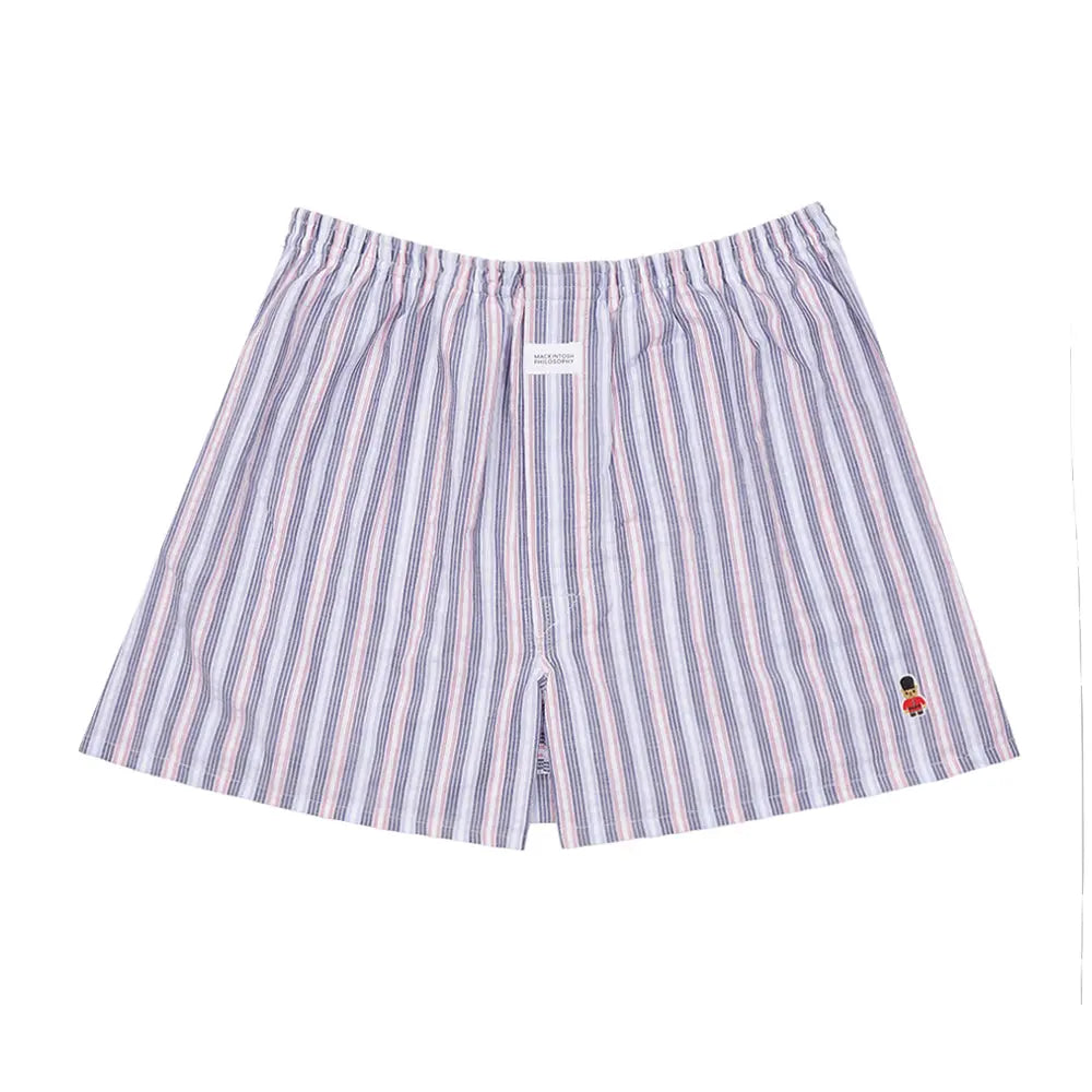 MACKINTOSH PHILOSOPHY マッキントッシュ フィロソフィー トランクス 2本ゴム 25SS サッカーストライプ - パンツ Navy / L RENOWNINX ONLINE SHOP