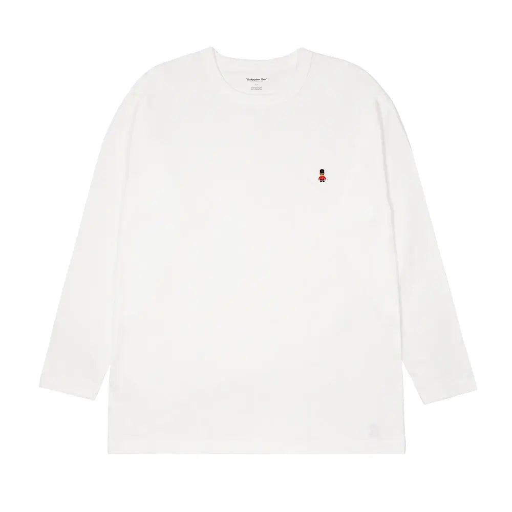 MACKINTOSH PHILOSOPHY マッキントッシュ フィロソフィー 長袖丸首Tシャツ 甘撚天竺 バッキンガムベアワッペン - トップス White / L RENOWNINX ONLINE SHOP