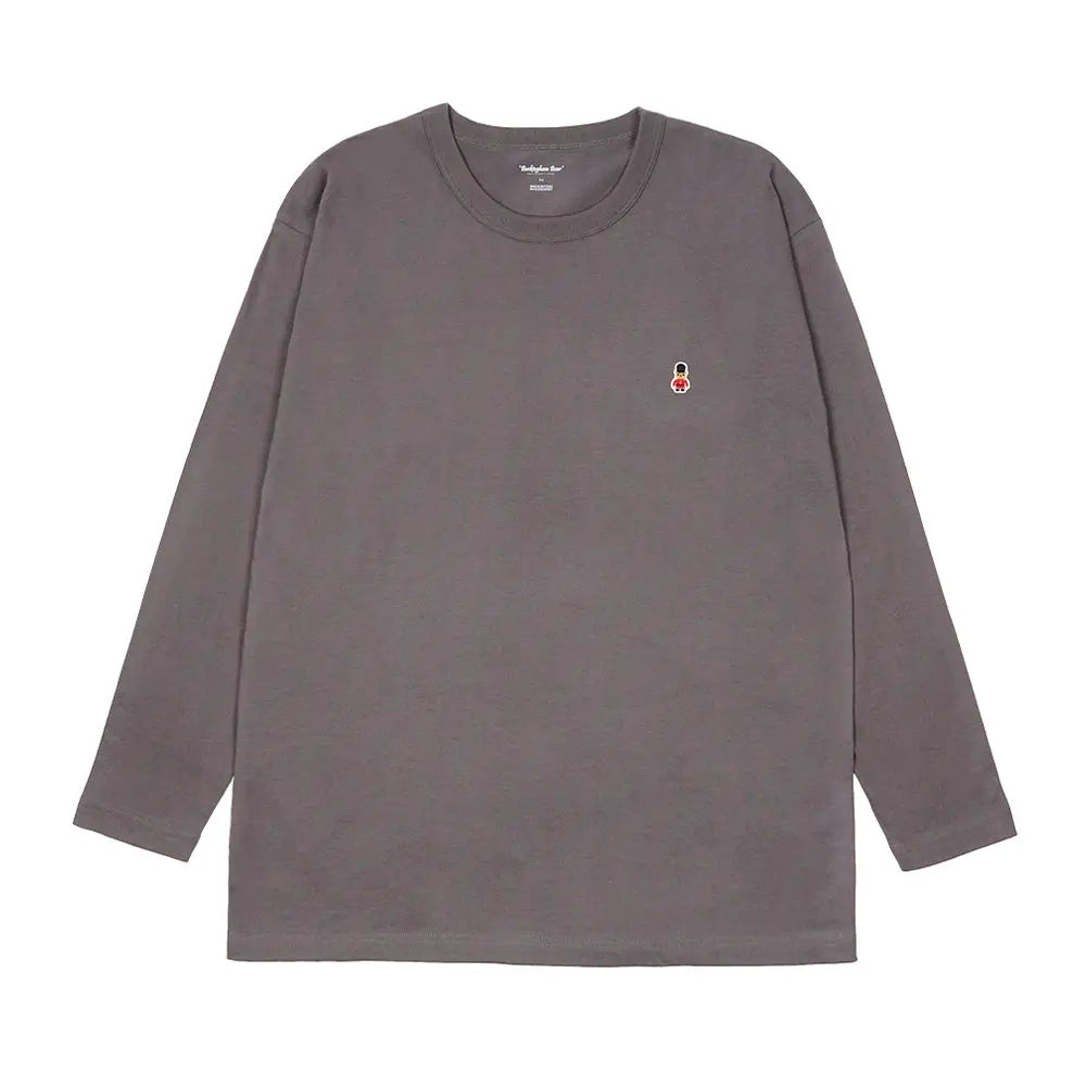 MACKINTOSH PHILOSOPHY マッキントッシュ フィロソフィー 長袖丸首Tシャツ 甘撚天竺 バッキンガムベアワッペン - トップス Charcoal Gray / L RENOWNINX ONLINE SHOP