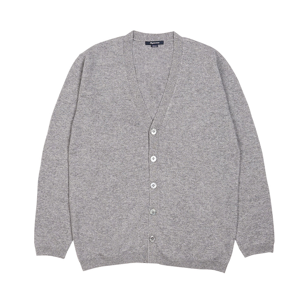 Aquascutum アクアスキュータム カシミヤ100% カーディガン - ルームウェア Gray / L RENOWNINX ONLINE SHOP