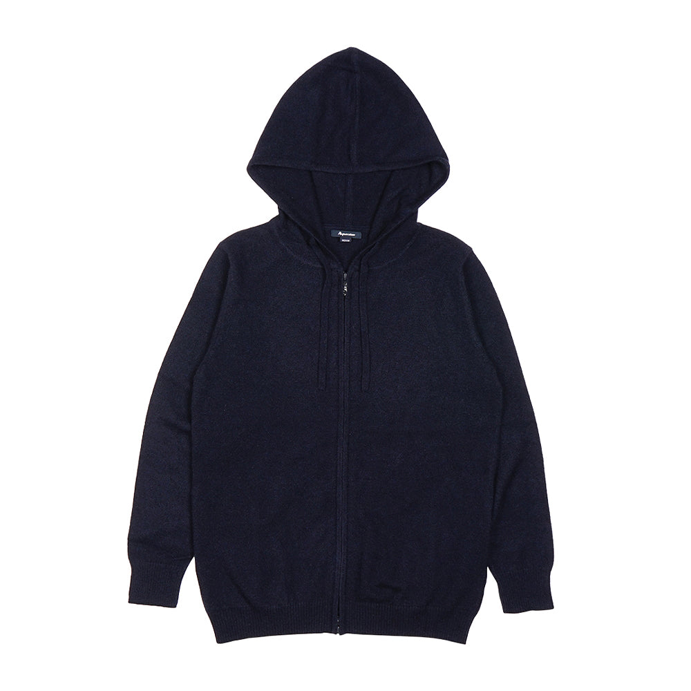 Aquascutum アクアスキュータム カシミヤ100% パーカー - ルームウェア Navy / L RENOWNINX ONLINE SHOP