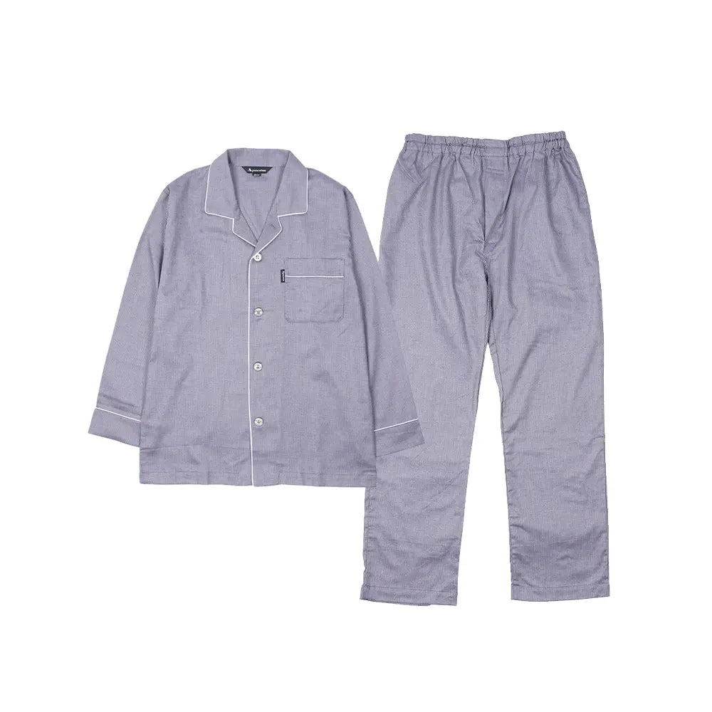Aquascutum アクアスキュータム パジャマ ツイル無地調 - パジャマ Blue / L RENOWNINX ONLINE SHOP