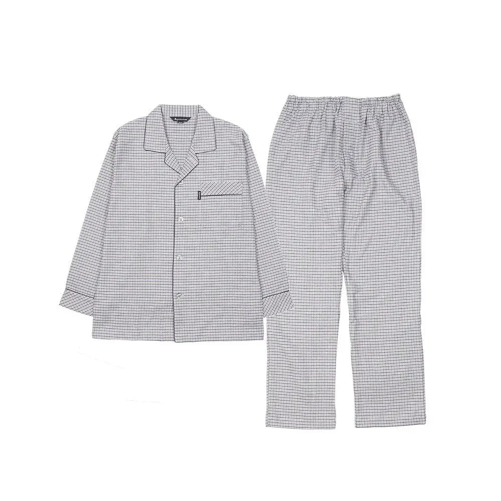 Aquascutum アクアスキュータム パジャマ ネルガンクラブチェック - パジャマ Gray / LL RENOWNINX ONLINE SHOP