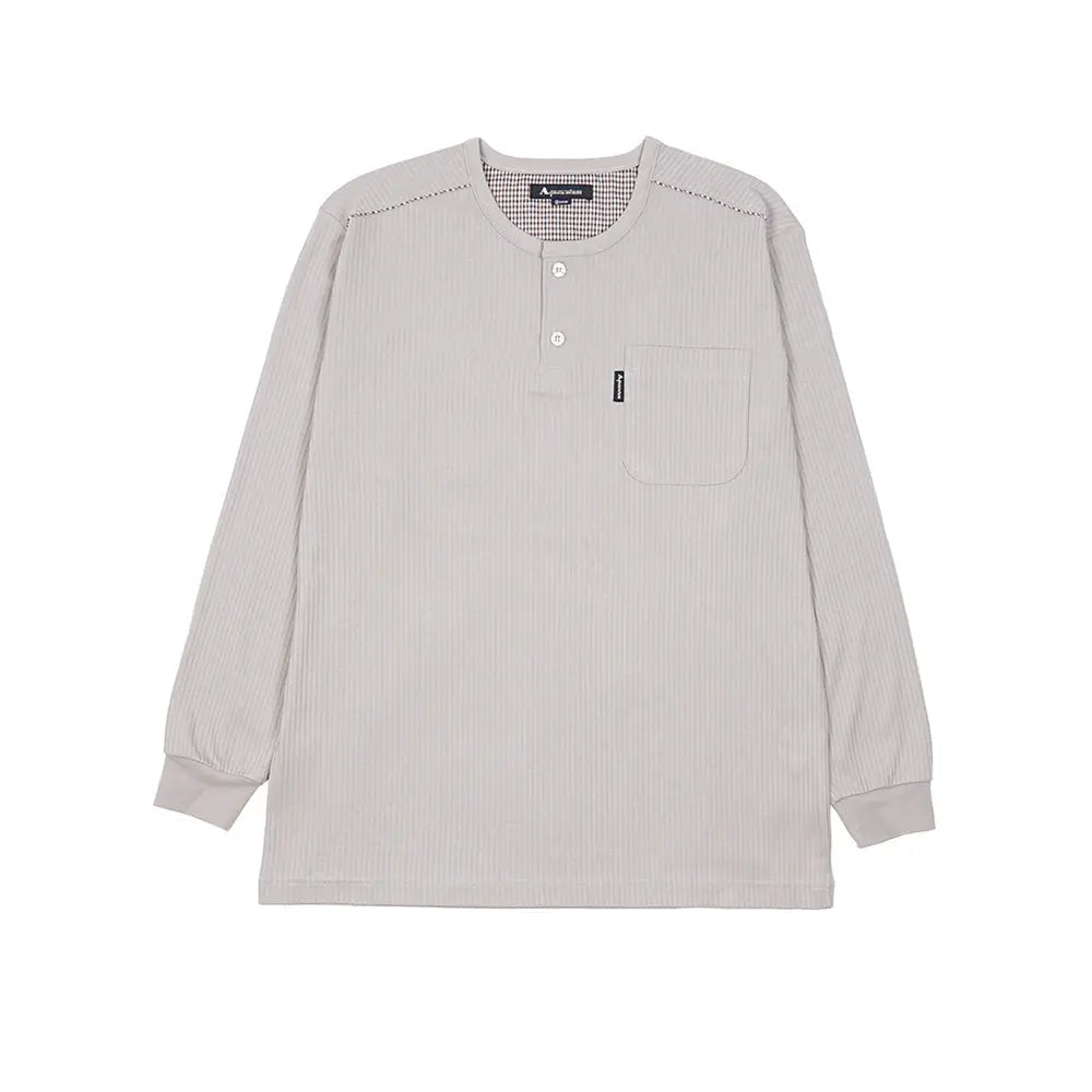 Aquascutum アクアスキュータム パジャマ 針抜きスムース無地ヘンリー - パジャマ RENOWNINX ONLINE SHOP