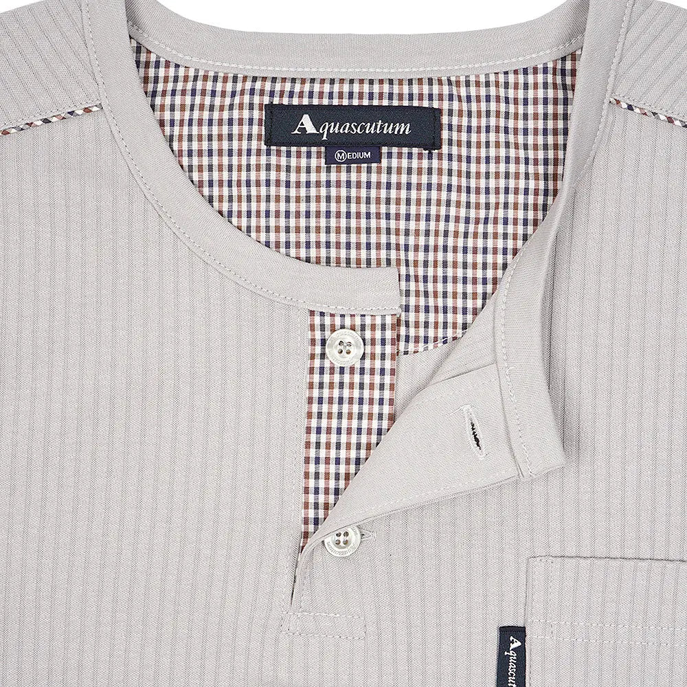 Aquascutum アクアスキュータム パジャマ 針抜きスムース無地ヘンリー - パジャマ RENOWNINX ONLINE SHOP