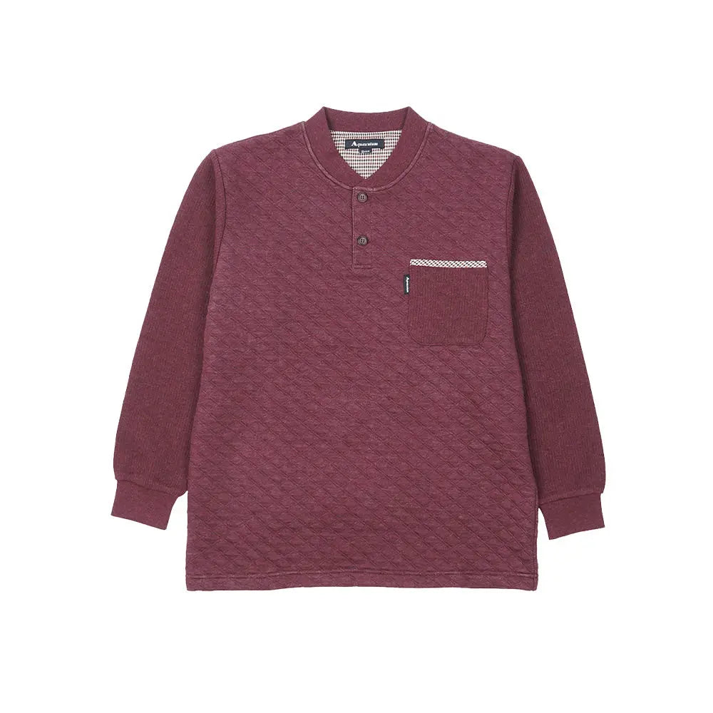 Aquascutum アクアスキュータム パジャマ 杢キルトジャカードヘンリー+Wフェイス無地パンツ - パジャマ RENOWNINX ONLINE SHOP