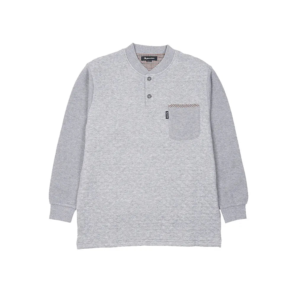 Aquascutum アクアスキュータム パジャマ 杢キルトジャカードヘンリー+Wフェイス無地パンツ - パジャマ RENOWNINX ONLINE SHOP