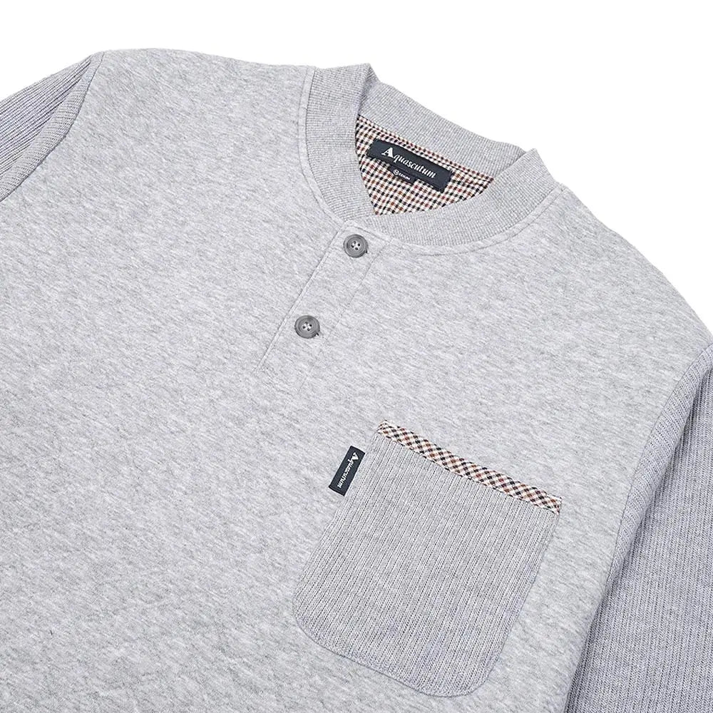 Aquascutum アクアスキュータム パジャマ 杢キルトジャカードヘンリー+Wフェイス無地パンツ - パジャマ RENOWNINX ONLINE SHOP