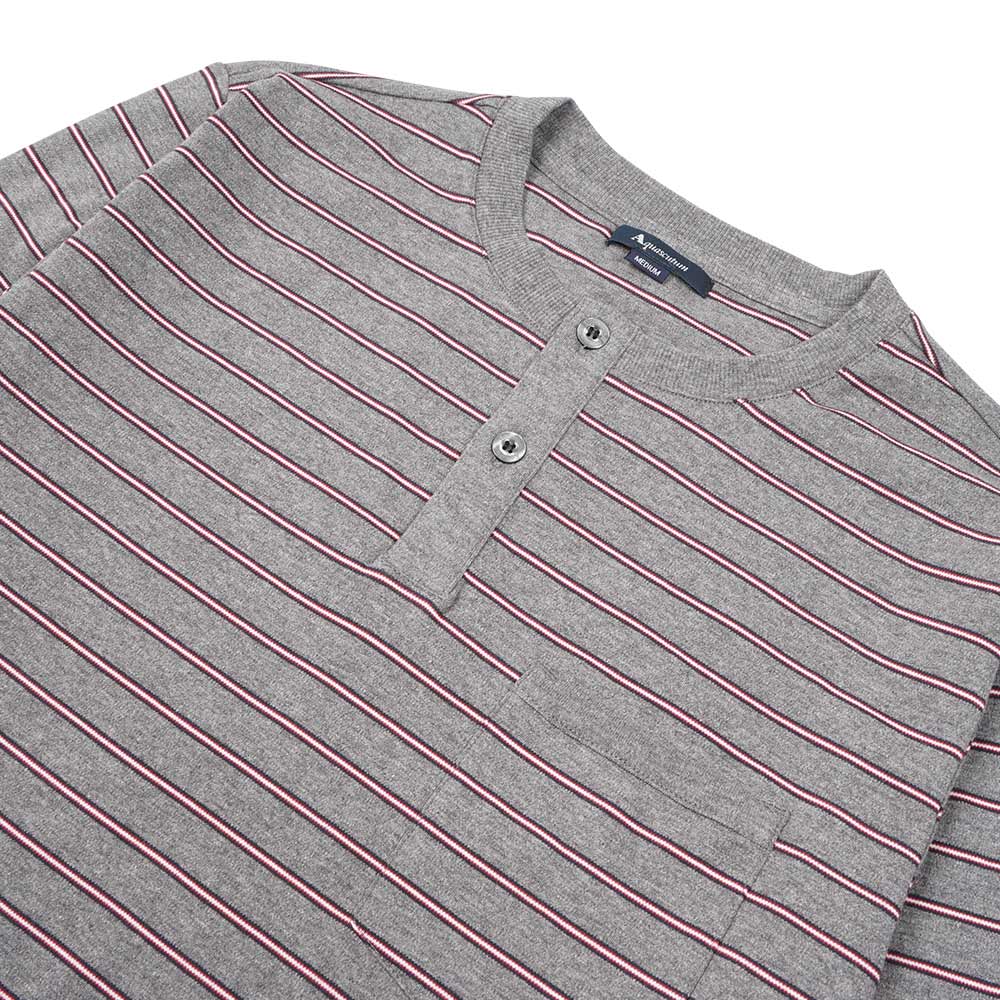 Aquascutum アクアスキュータム バイオスムースミニボーダーヘンリー - ルームウェア RENOWNINX ONLINE SHOP