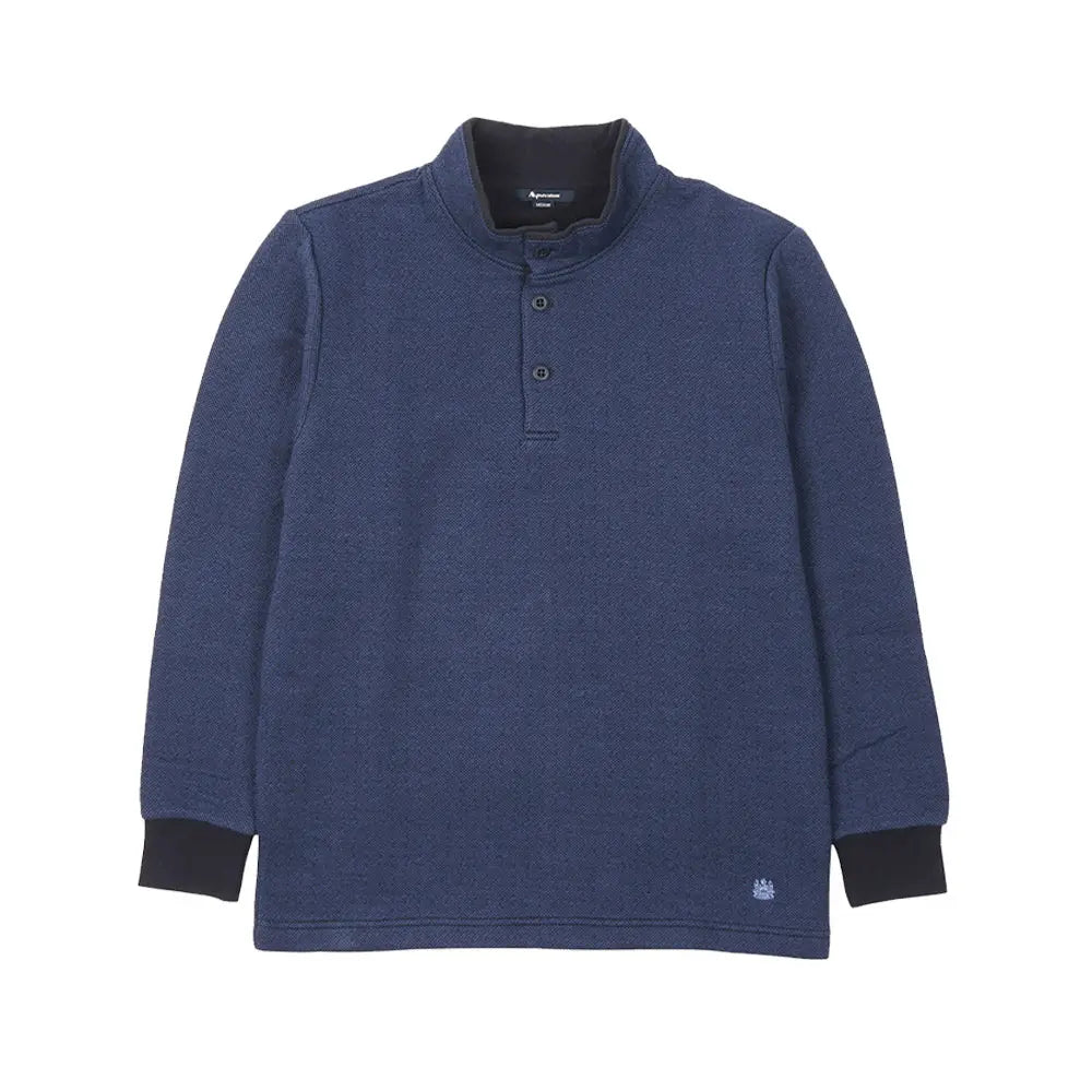 Aquascutum アクアスキュータム キルトジャカードバーズアイ ハイネック - ルームウェア Navy / LL RENOWNINX ONLINE SHOP