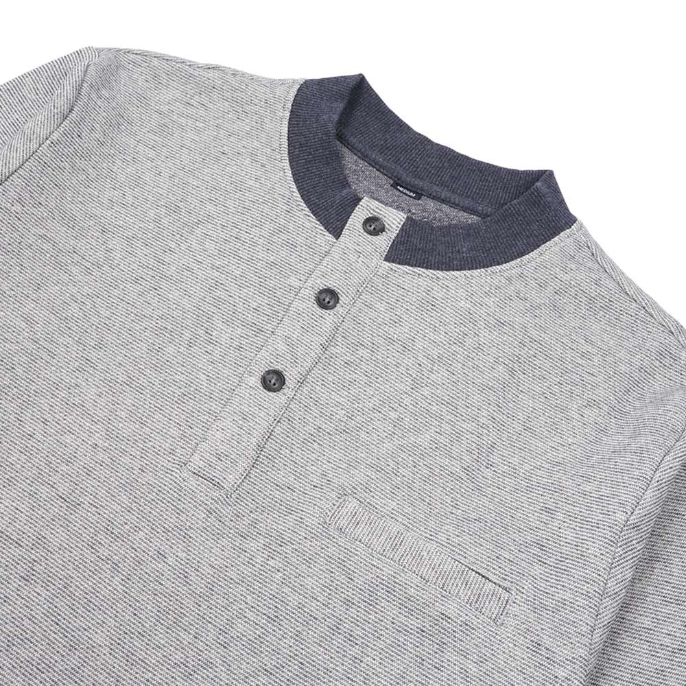 Aquascutum アクアスキュータム 綿100%裏毛細ボーダー 裏起毛ヘンリー - ルームウェア RENOWNINX ONLINE SHOP