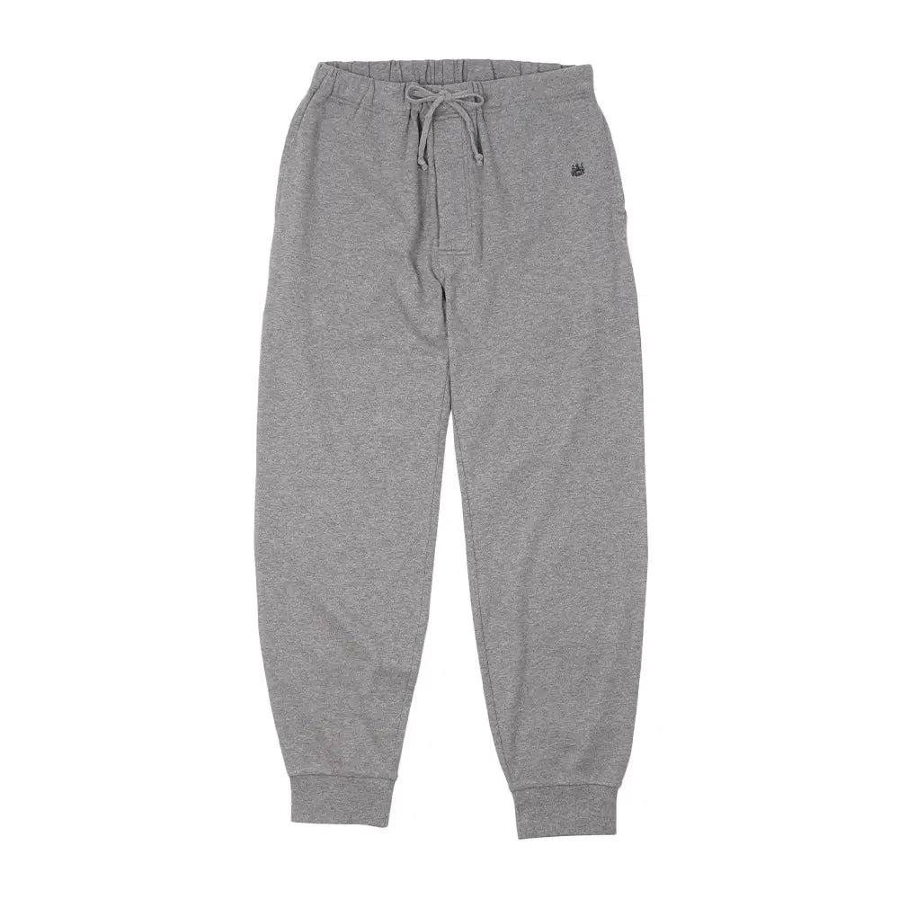 Aquascutum アクアスキュータム バイオスムース無地イージーパンツ リブ付き - ルームウェア Gray / L RENOWNINX ONLINE SHOP