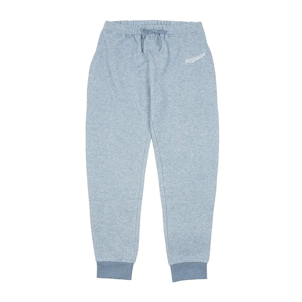 Aquascutum アクアスキュータム 綿100% 杢裏毛裏起毛 イージーパンツ リブ付き - ルームウェア Blue / L RENOWNINX ONLINE SHOP