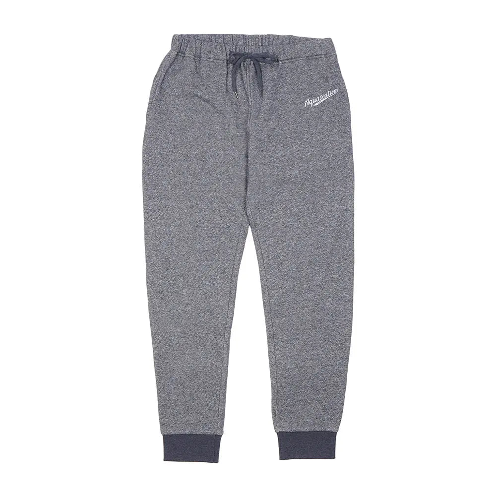 Aquascutum アクアスキュータム 綿100% 杢裏毛裏起毛 イージーパンツ リブ付き - ルームウェア Navy / L RENOWNINX ONLINE SHOP