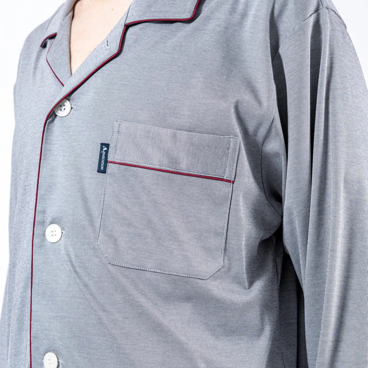 Aquascutum アクアスキュータム パジャマ 超長綿スムースコードレーン - パジャマ RENOWNINX ONLINE SHOP