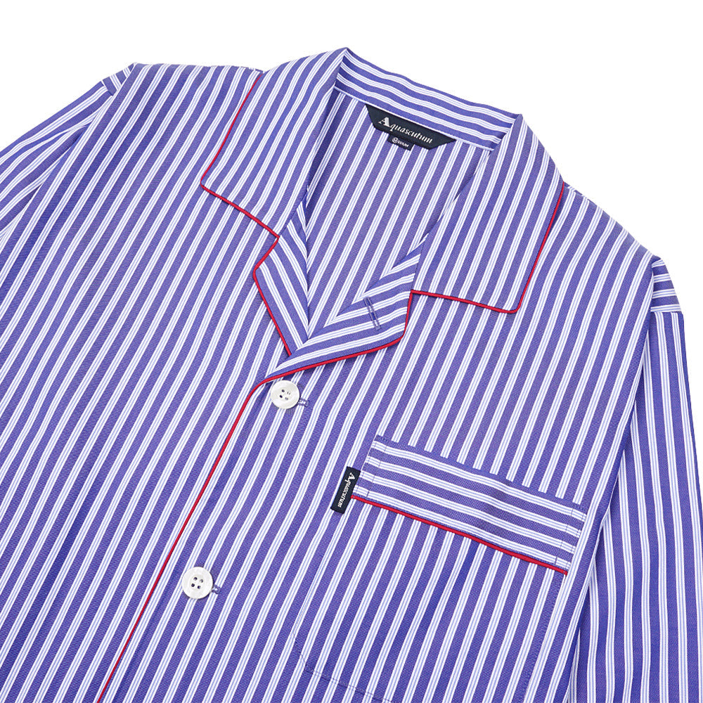Aquascutum アクアスキュータム パジャマ サテンストライプ&無地 - パジャマ  RENOWNINX ONLINE SHOP