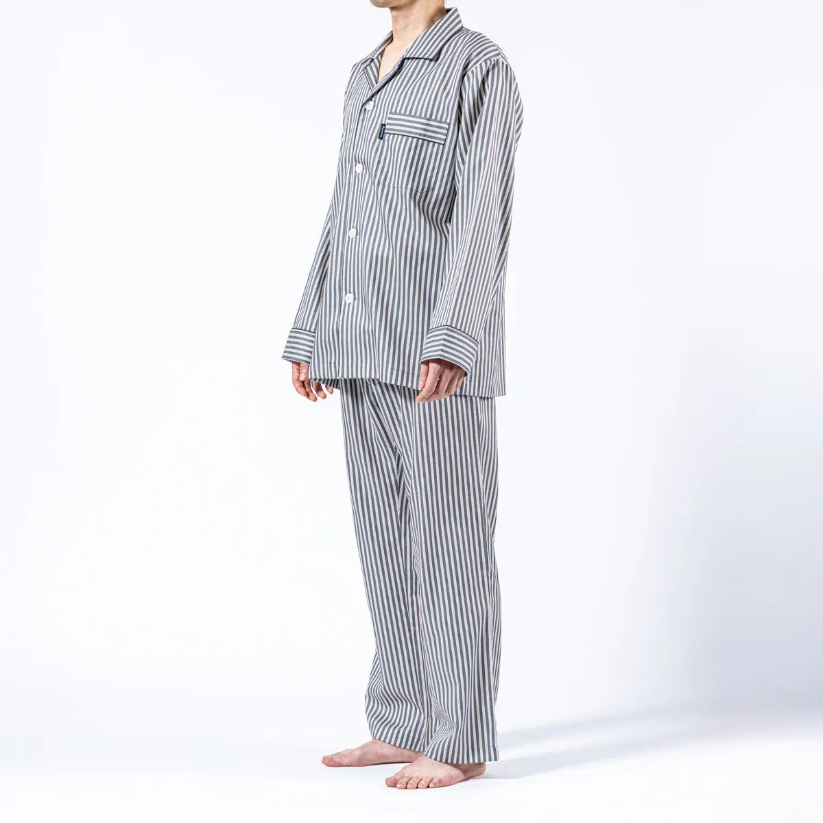 Aquascutum アクアスキュータム パジャマ サテンストライプ&無地 - パジャマ RENOWNINX ONLINE SHOP