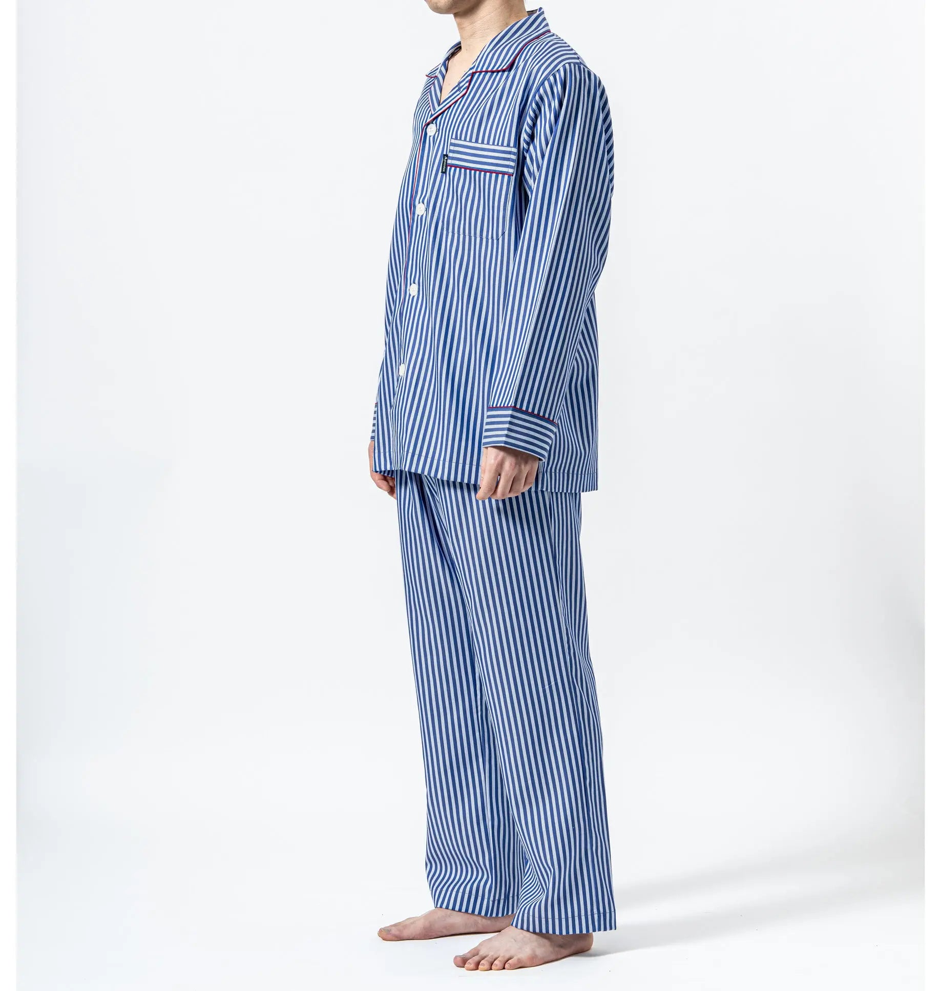 Aquascutum アクアスキュータム パジャマ サテンストライプ&無地 - パジャマ RENOWNINX ONLINE SHOP