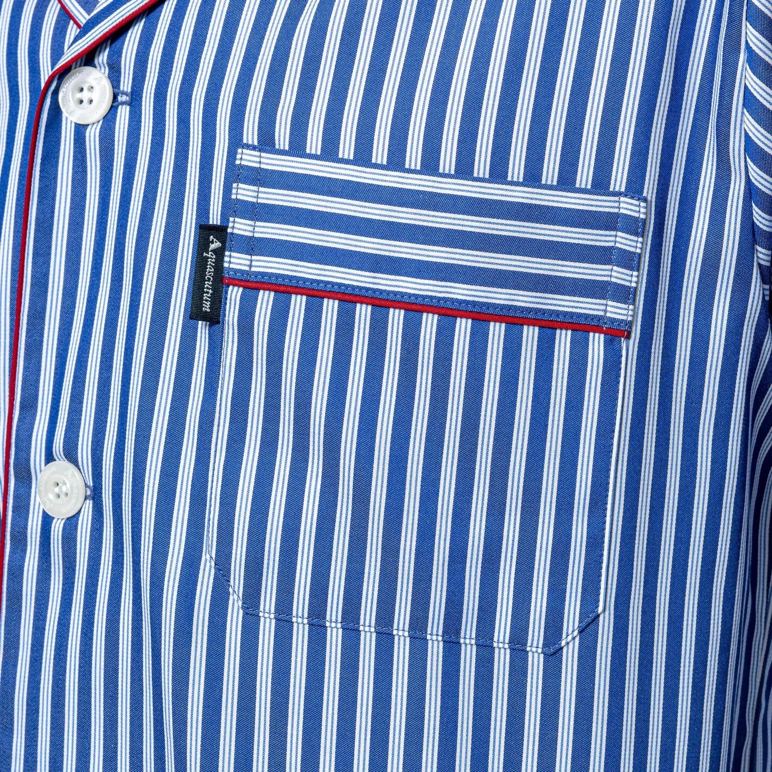 Aquascutum アクアスキュータム パジャマ サテンストライプ&無地 - パジャマ RENOWNINX ONLINE SHOP