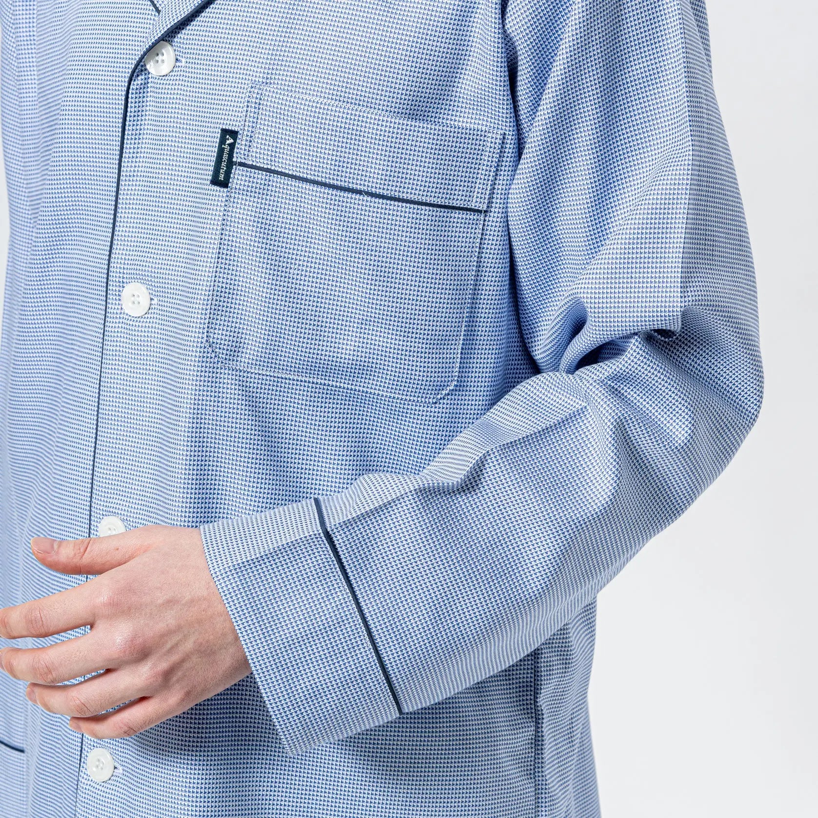 Aquascutum アクアスキュータム パジャマ ツイル無地調 - パジャマ RENOWNINX ONLINE SHOP