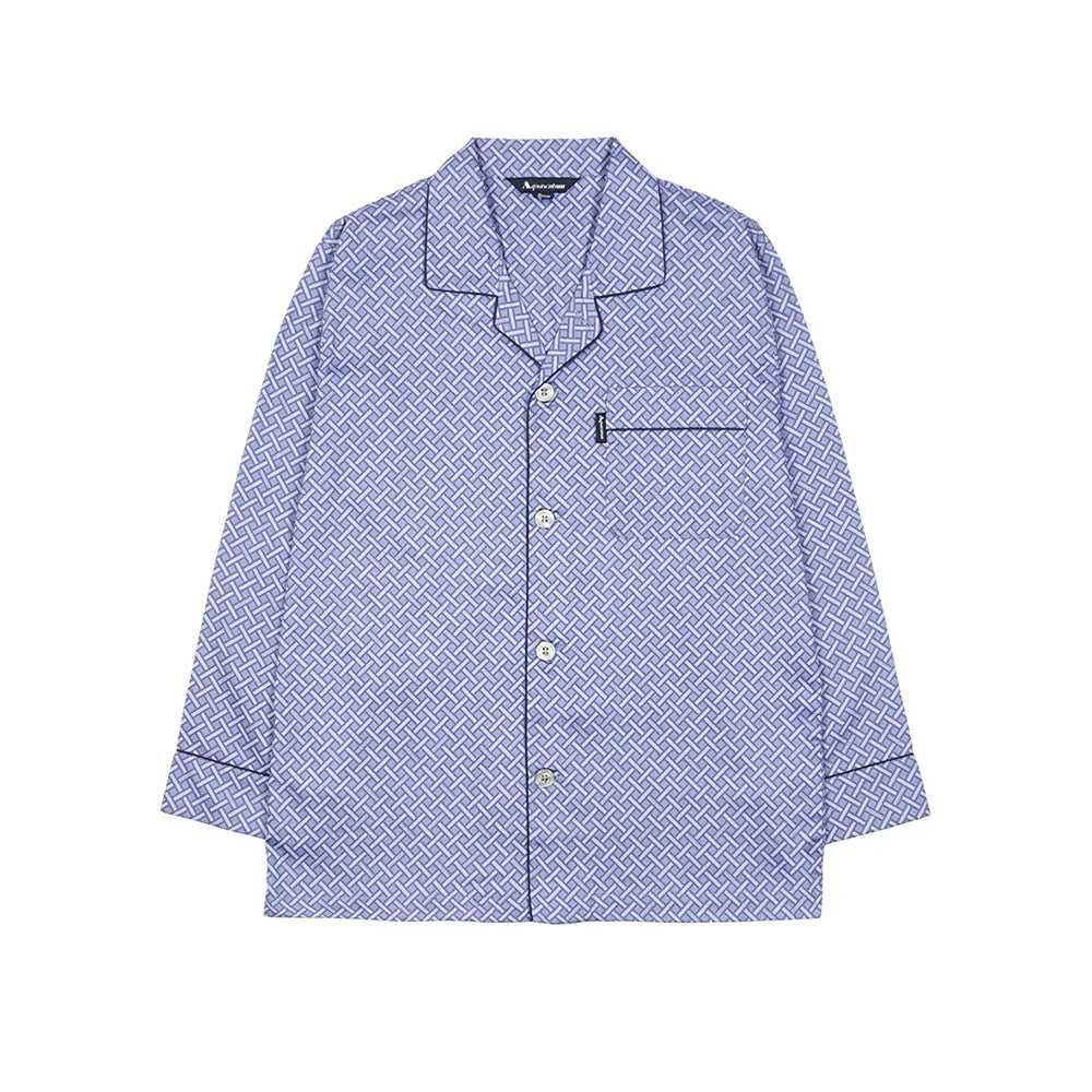 Aquascutum アクアスキュータム パジャマ 超長綿サテンプリントジオメトリック - パジャマ RENOWNINX ONLINE SHOP
