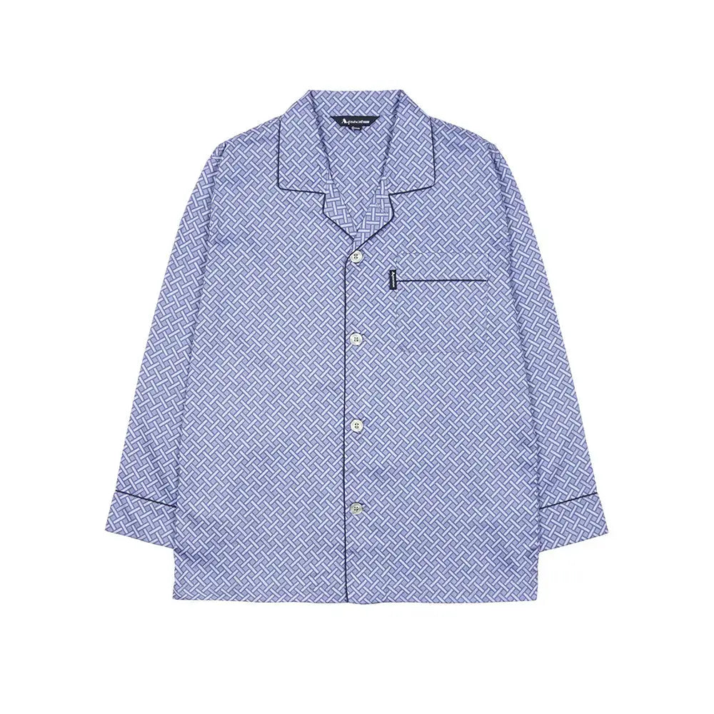 Aquascutum アクアスキュータム パジャマ 超長綿サテンプリントジオメトリック - パジャマ RENOWNINX ONLINE SHOP