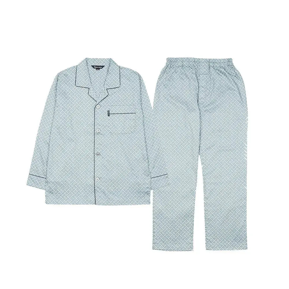 Aquascutum アクアスキュータム パジャマ 超長綿サテンプリントジオメトリック - パジャマ RENOWNINX ONLINE SHOP